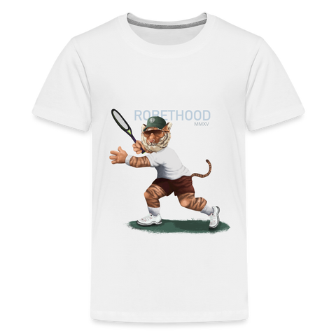 RH Kinder Premium T-Shirt Matchi Tennis - Weiß