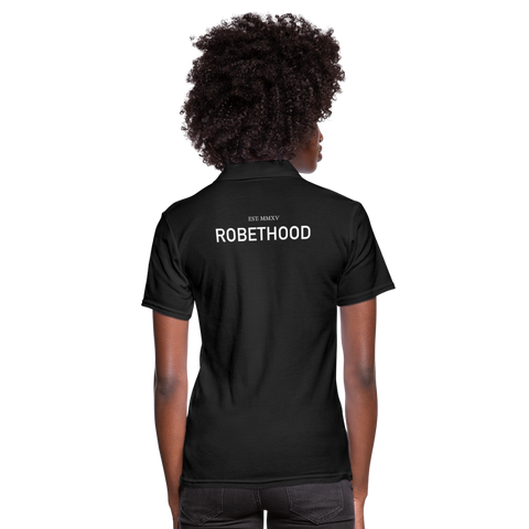 RH15a-s Frauen Polo Shirt DUNKEL - Schwarz