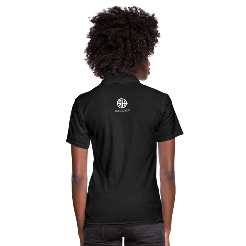 RH Frauen Polo Shirt DUNKEL Matchi Tennis - Schwarz