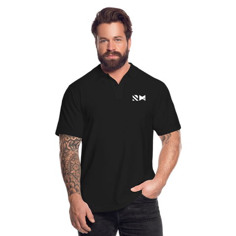 RH15a-s Männer Poloshirt DUNKEL - Schwarz