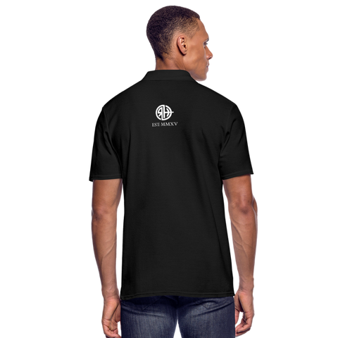 RH Männer Poloshirt DUNKEL Matchi Tennis - Schwarz