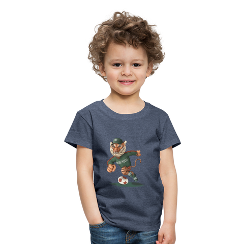 RH Kinder Premium T-Shirt mit Matchi - Blau meliert