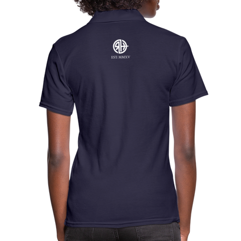 RH Frauen Polo Shirt DUNKEL mit Matchi - Navy