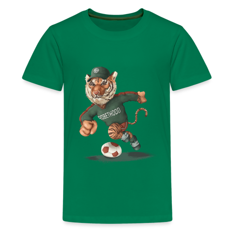 Teenager Unisex Premium T-Shirt mit Matchi - Kelly Green