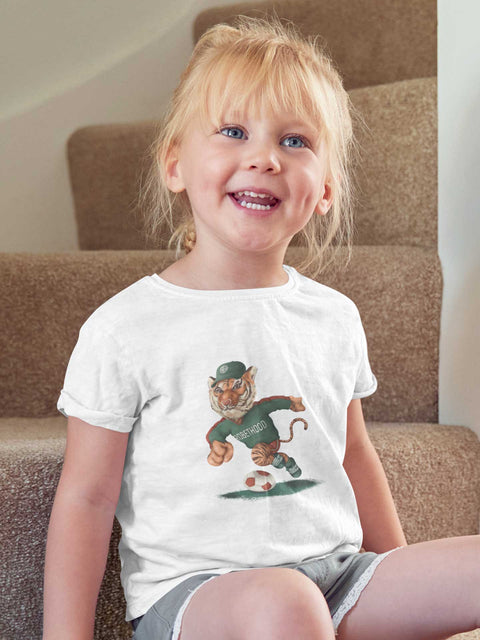 Mädchen-T-Shirt mit Raffungen und Matchi