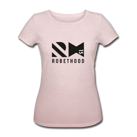 RH15a Frauen Bio-T-Shirt, tailliert | Stanley & Stella - Rosa-Creme meliert