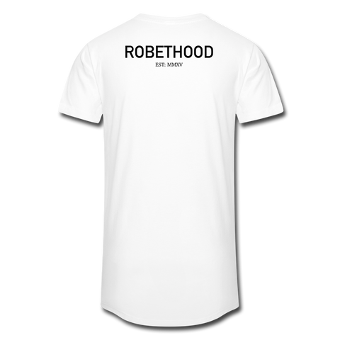 RH15a-s Männer, lässiges Urban Longshirt - Weiß