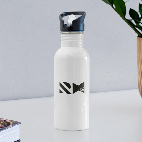 RH Trinkflasche, schwarz-weiß - Weiß