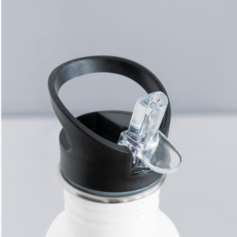RH Trinkflasche, schwarz-weiß - Weiß