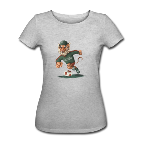 RH Frauen Bio-T-Shirt mit Matchi, tailliert | Stanley & Stella - Grau meliert