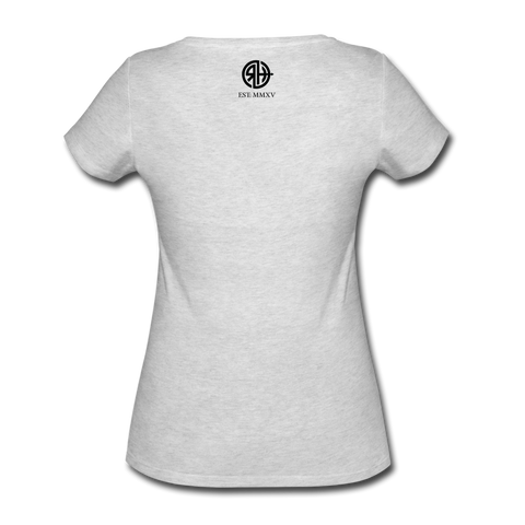 RH Frauen Bio-T-Shirt mit Matchi, tailliert | Stanley & Stella - Grau meliert