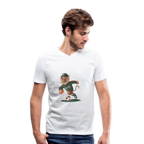 RH Männer Bio-T-Shirt mit V-Ausschnitt und Matchi | Stanley & Stella - Weiß