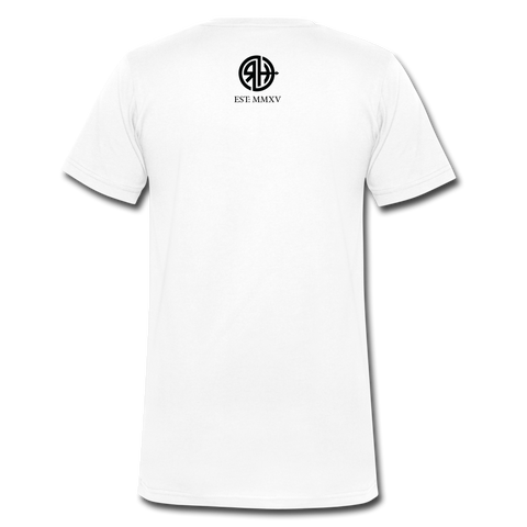 RH Männer Bio-T-Shirt mit V-Ausschnitt und Matchi | Stanley & Stella - Weiß