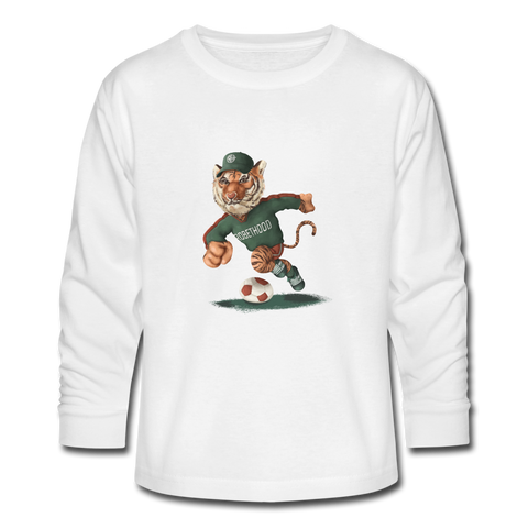 RH Teenager Langarmshirt mit Matchi | Fruit of the Loom - Weiß