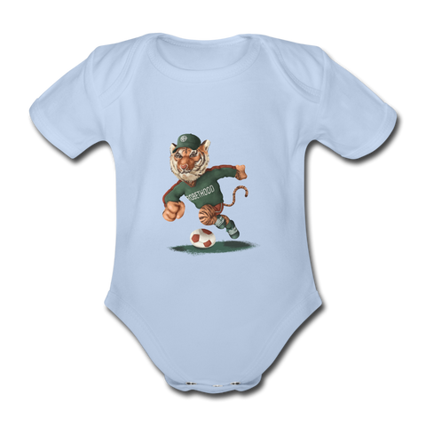 RH Baby Bio-Kurzarm-Body mit Matchi - Sky