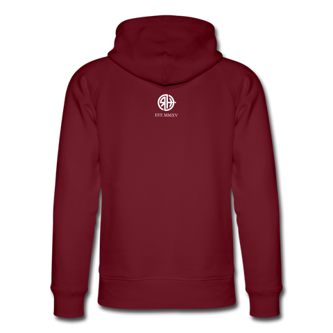 RH Unisex Bio-Hoodie DUNKEL mi Matchi | Stanley & Stella - Burgunderrot