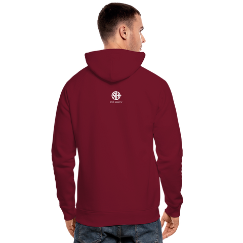 RH Unisex Bio-Hoodie DUNKEL mi Matchi | Stanley & Stella - Burgunderrot