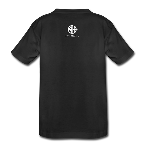 RH15a Teenager Premium Bio T-Shirt DUNKEL - Schwarz