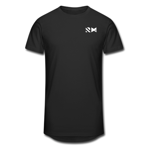 RH15a-s Männer, lässiges Urban Longshirt - Schwarz