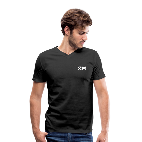 RH15a-s Männer Bio-T-Shirt, V-Ausschnitt DUNKEL | Stanley & Stella - Schwarz