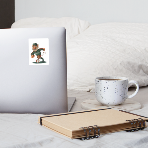 Sticker mit Matchi - Mattweiß