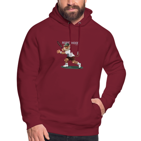 RH Unisex Bio-Hoodie DUNKEL Matchi Tennis | Stanley & Stella - Burgunderrot