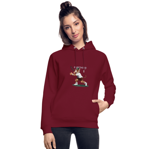 RH Unisex Bio-Hoodie DUNKEL Matchi Tennis | Stanley & Stella - Burgunderrot
