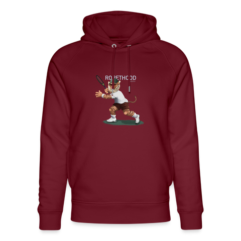 RH Unisex Bio-Hoodie DUNKEL Matchi Tennis | Stanley & Stella - Burgunderrot