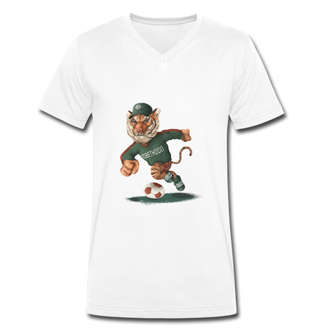 RH Männer Bio-T-Shirt mit V-Ausschnitt und Matchi | Stanley & Stella - Weiß