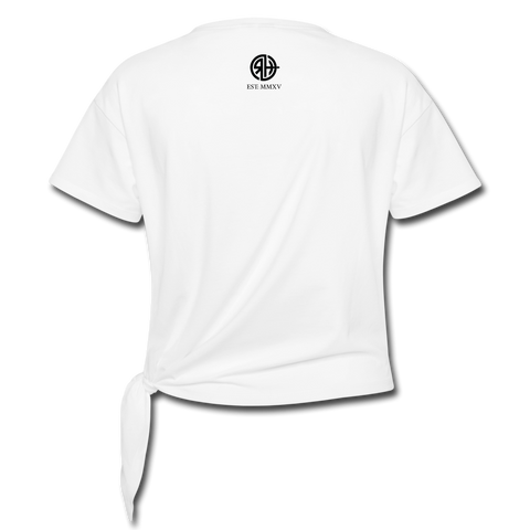 RH Frauen Knotenshirt mit Matchi - Weiß