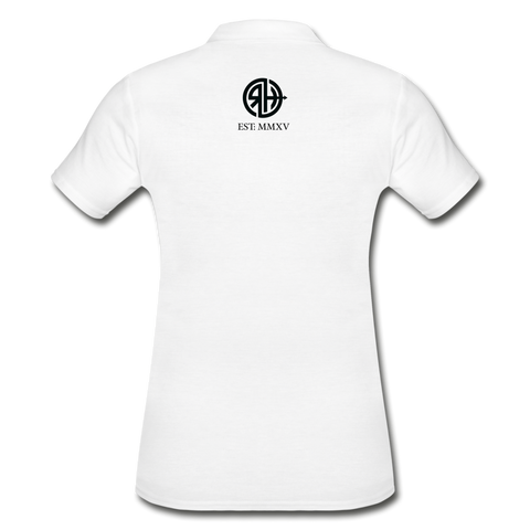 RH Frauen Polo Shirt mit Matchi - Weiß