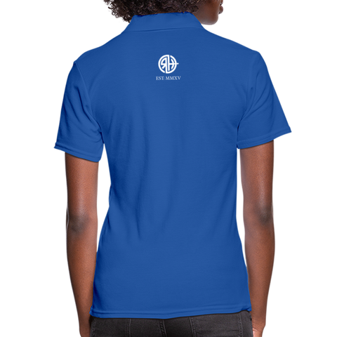 RH Frauen Polo Shirt DUNKEL mit Matchi - Royalblau