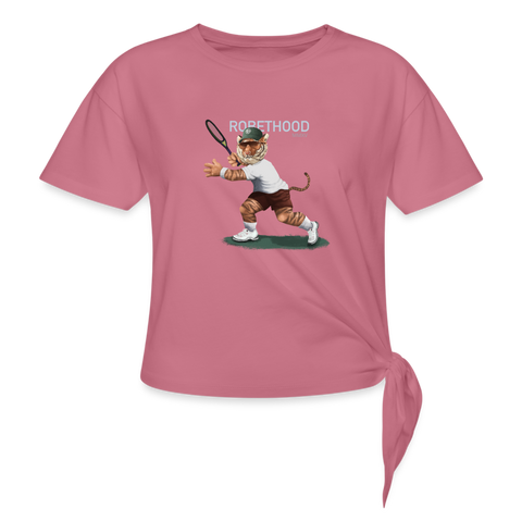 RH Frauen Knotenshirt Matchi Tennis - Malve