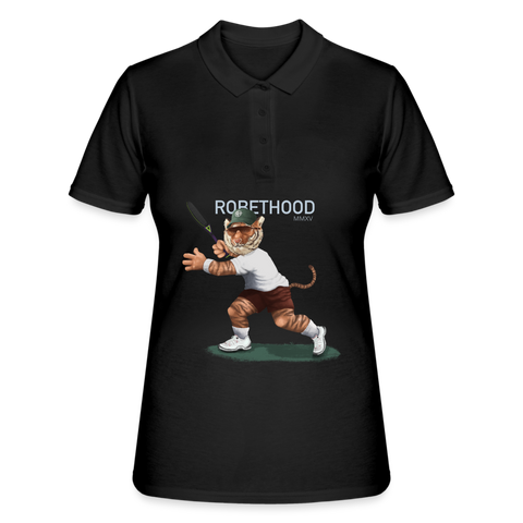 RH Frauen Polo Shirt DUNKEL Matchi Tennis - Schwarz