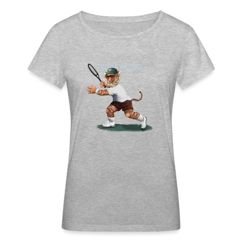 RH Frauen Bio-T-Shirt HELL Matchi Tennis | Stanley & Stella - Grau meliert